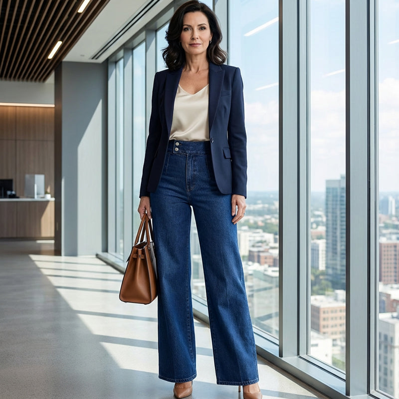 Wexia™ High-Waist Wide Jeans